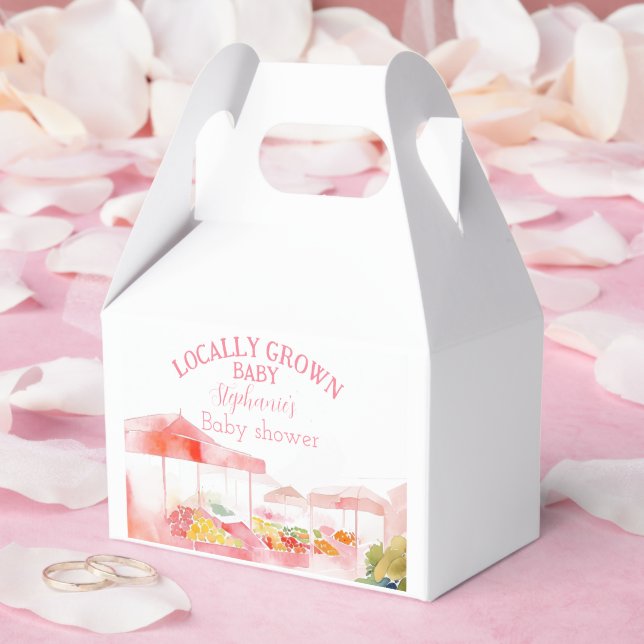 Caja Para Regalos Locally Grown Baby Girl Shower Farmers Market (Boda)