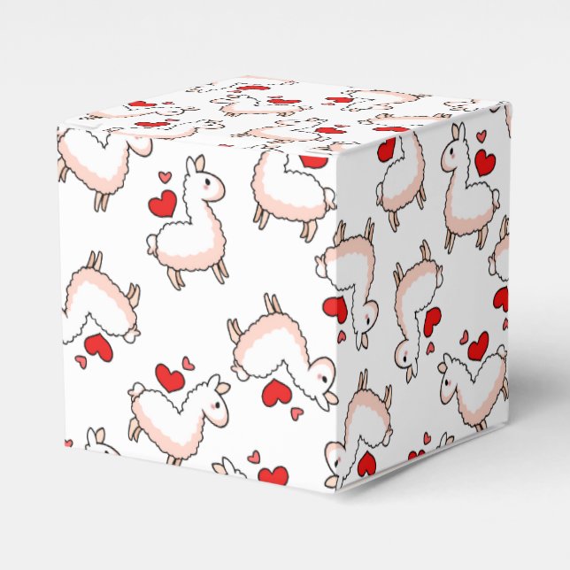 Caja Para Regalos Locura de Llama (Costado Anverso)