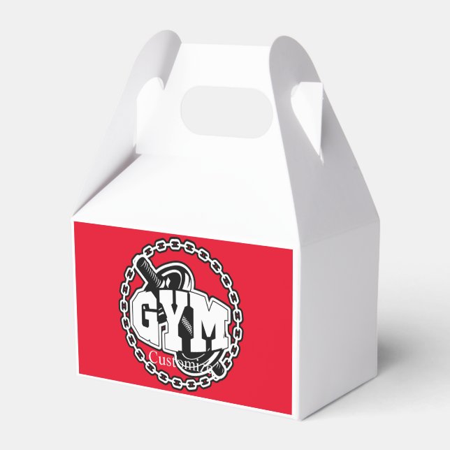 Caja Para Regalos Logo de Gym Barbell Thunder_Cove Air Freshener (Front Side)