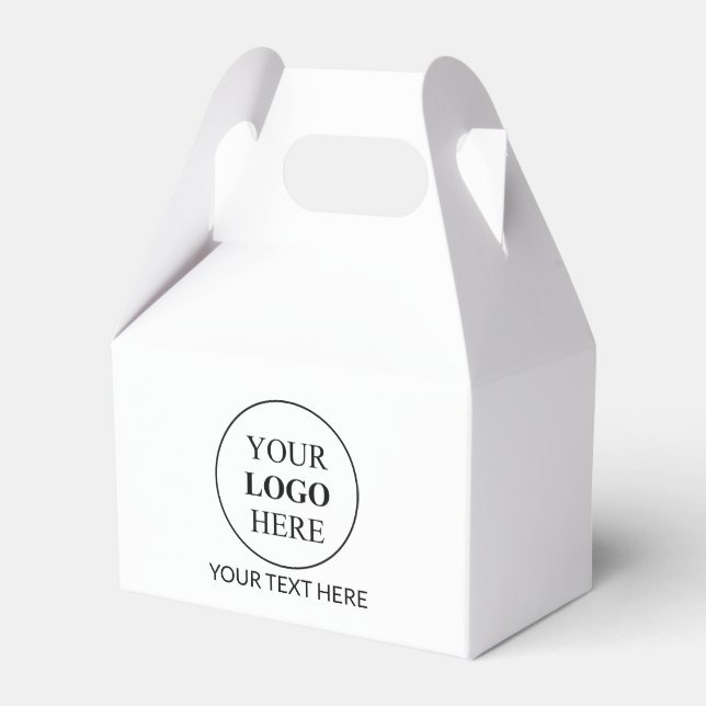 Caja Para Regalos Logo Promocional Personalizado (Front Side)