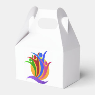 Caja Para Regalos Logotipo Corazón de dar caridad