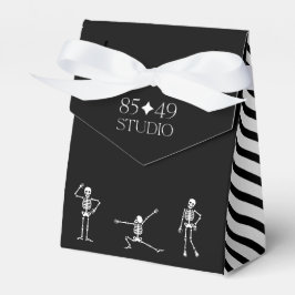 Caja Para Regalos Logotipo de Distancia Social de Halloween Trick o