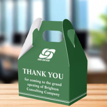 Logotipo de la empresa verde Gran inauguración com