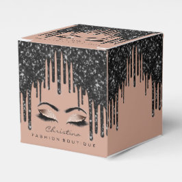 Caja Para Regalos Logotipo de maquillaje Lash Purpurina Rentabilidad