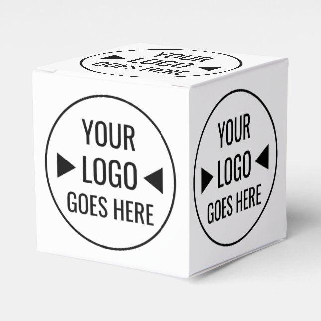 Caja Para Regalos Logotipo de negocios de fácil Personalizado (Costado Anverso)