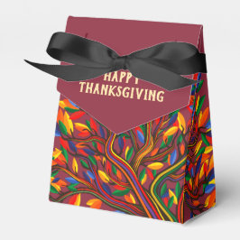 Caja Para Regalos Logotipo profesional de marca de otoño Feliz Día d