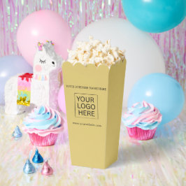 Caja Para Regalos Logotipo y palomitas de envasado de texto para per