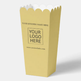 Caja Para Regalos Logotipo y palomitas de envasado de texto para per