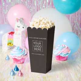 Caja Para Regalos Logotipo y palomitas de envasado de texto para per