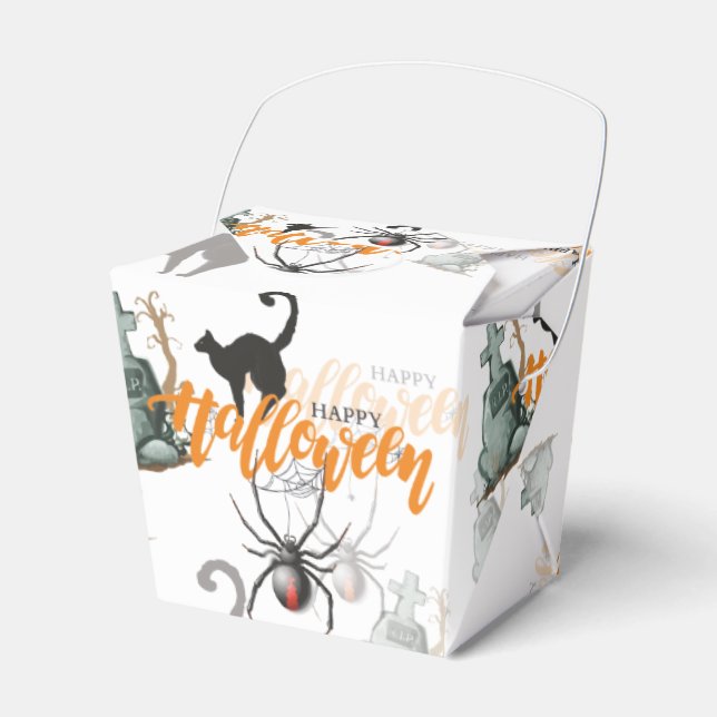 Caja Para Regalos Logroso patrón de Halloween Seamless (Front Side)