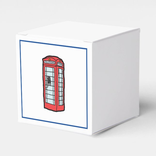 Caja Para Regalos London Red Telepoth Icic British Travel (Costado Anverso)