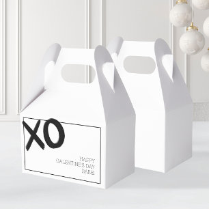 Caja Para Regalos Los amigos de XOXO Black White Bestie en el Día de