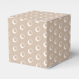 Caja Para Regalos Los copos de nieve blancos hacen un regalo beige t