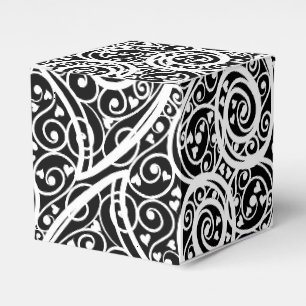 Caja Para Regalos Los corazones blancos negros cortos adoran el dise