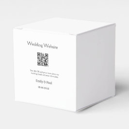 Caja Para Regalos Los detalles del sitio web del boda scan QR añaden