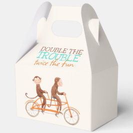 Caja Para Regalos Los gemelos Baby Shower cute el doble problema de 