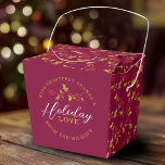 Caja Para Regalos Los moras rojas doradas holden deja a los Navidade<br><div class="desc">El rojo oscuro y los tonos de oro holly festividad favorecen a las cajas. Lecturas Con sincero agradecimiento y amor por las vacaciones de entonces personalizado con su propio nombre familiar o compañía para una fiesta de Navidad o bufés de fiestas. Hay otros elementos coincidentes disponibles que se pueden crear...</div>