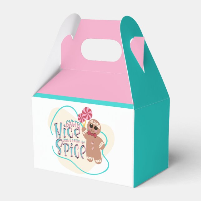 Caja Para Regalos Los Navidades de pan de jengibre favorecen a las c (Front Side)