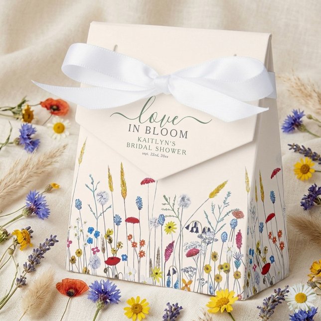 Caja Para Regalos Love in Bloom Wildflower Meadow Bridal Shower (Subido por el creador)