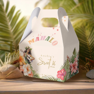 Caja Para Regalos Luau Sweet de Hawái 16 Mahalo ID1092
