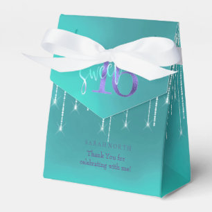 Caja Para Regalos Luces de cuerdas y globos dulces 16 TealPurple ID4