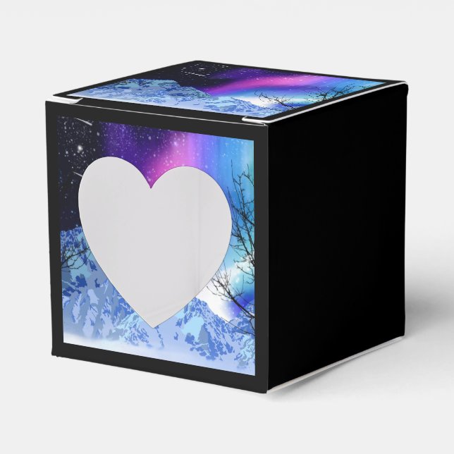 Caja Para Regalos Luces de invierno (Anverso)