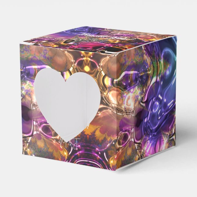 Caja Para Regalos Luces Kaleidoscópicas Coloridas Modernas Fiesta Di (Anverso)