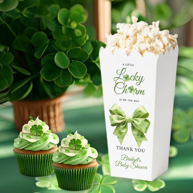 Caja Para Regalos Lucky charm bow St. Patrick's Day baby shower (Subido por el creador)
