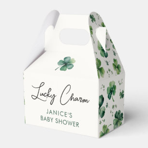 Caja Para Regalos Lucky Charm Green Shamrock Baby Shower