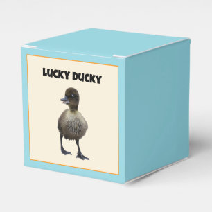Caja Para Regalos Lucky Duck Funny Cute Duckin Bird Photo Art