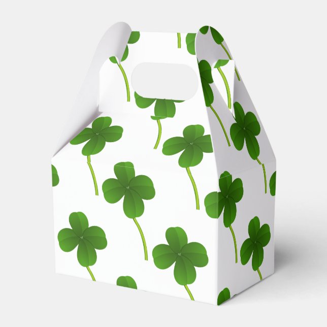 Caja Para Regalos Lucky Four Leaf Clover (Front Side)