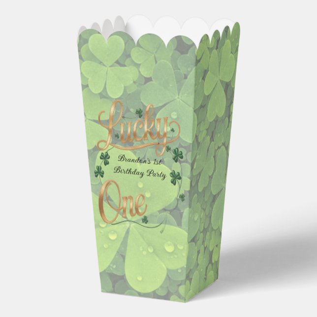 Caja Para Regalos Lucky One 1st. Birthday Party  (Anverso)