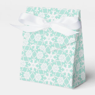 Caja Para Regalos Lugar antiguo - blanco y azul acuático