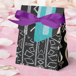 Caja Para Regalos Lujosa tela de barro africana caribeña sofisticada