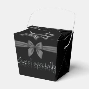 Caja Para Regalos lujoso negro para dulces
