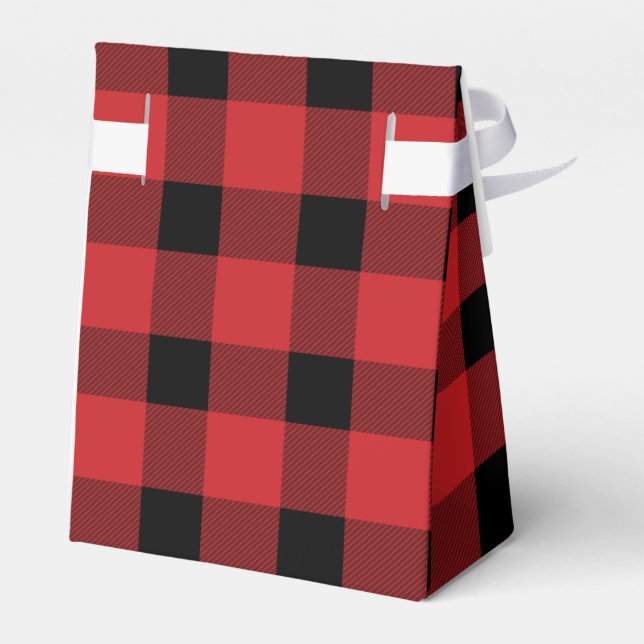 Caja Para Regalos Lumberjack Red Buffalo Country Plaid (Reverso)