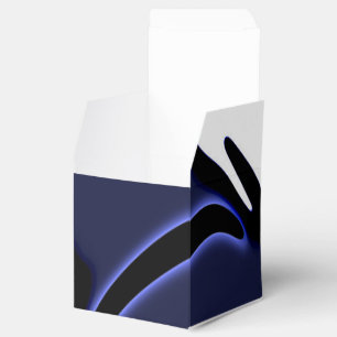 Caja Para Regalos Luna Azul: Resumen azul, blanco y negro