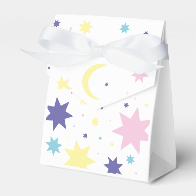 Caja Para Regalos Luna y estrellas. (Front Side)