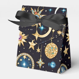 Caja Para Regalos Luna Y Estrellas Tiendas Celestes