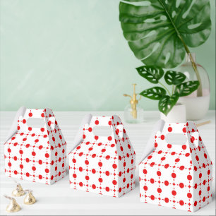 Caja Para Regalos Lunares Rojos, Patrón de Lunares, Lunares, Puntead