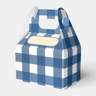Caja Para Regalos Lunch Box Vichy bleu marine