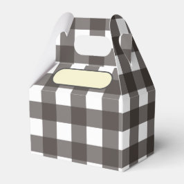 Caja Para Regalos Lunch Box Vichy gris anthracite