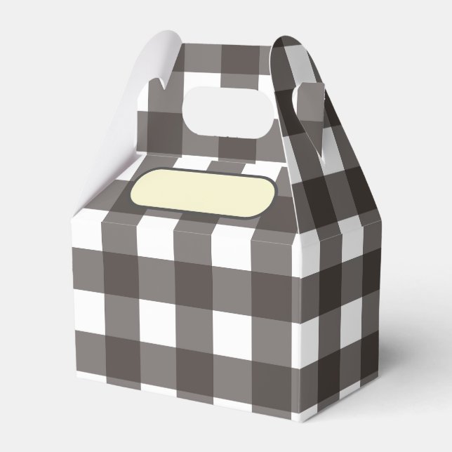 Caja Para Regalos Lunch Box Vichy gris anthracite (Front Side)