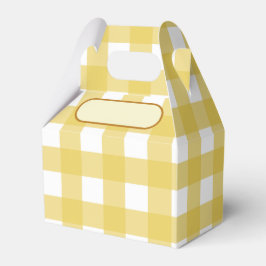 Caja Para Regalos Lunch Box Vichy jaune clair