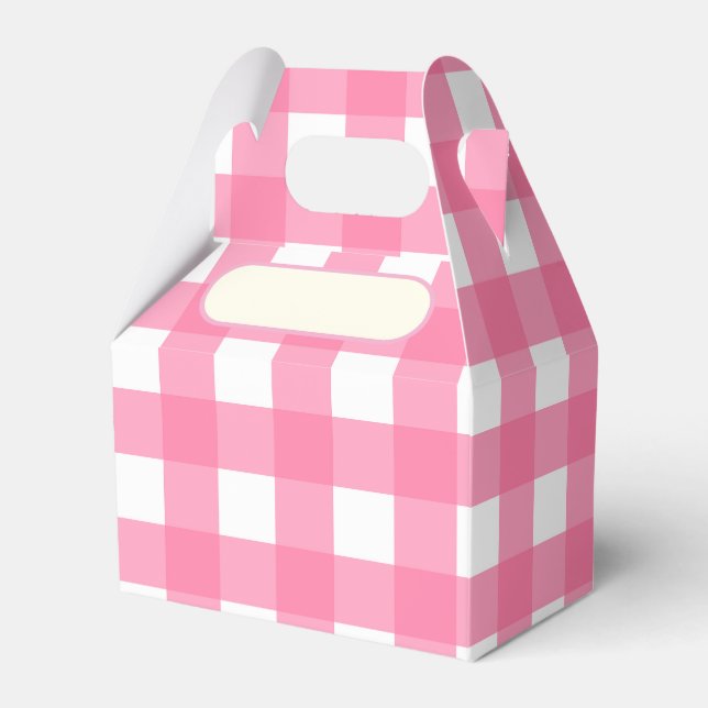Caja Para Regalos Lunch Box Vichy rose (Front Side)
