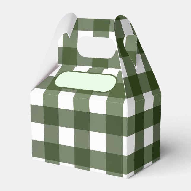 Caja Para Regalos Lunch Box Vichy vert d'Alsace (Front Side)