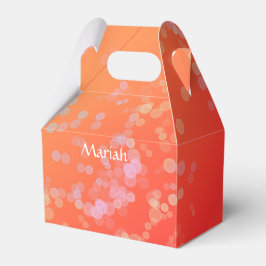 Caja Para Regalos Luxe romantinc peach fuzz baby girl