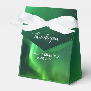 Caja Para Regalos Luz del Norte Boda de Invierno Aurora Borealis