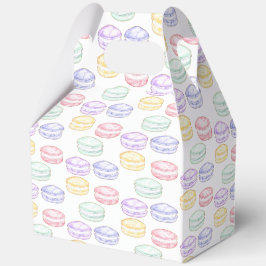 Caja Para Regalos Macarones franceses de color de agua