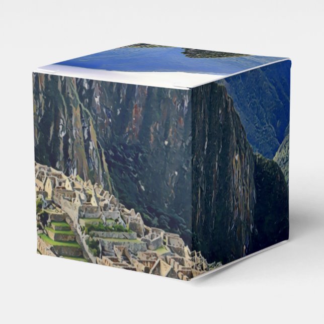 Caja Para Regalos MACHU PICCHU - Perú - panorama (Costado Anverso)
